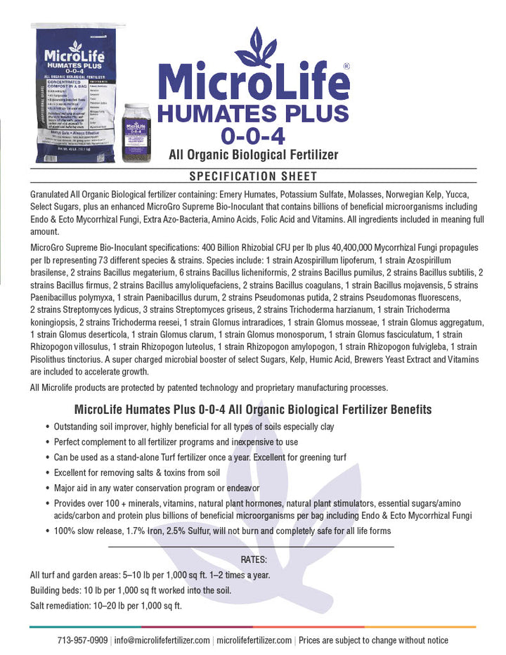 MicroLife - Humates Plus 0-0-4