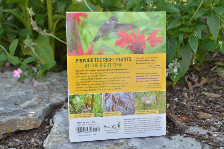 Back of book '100 Plants to Feed the Birds'.