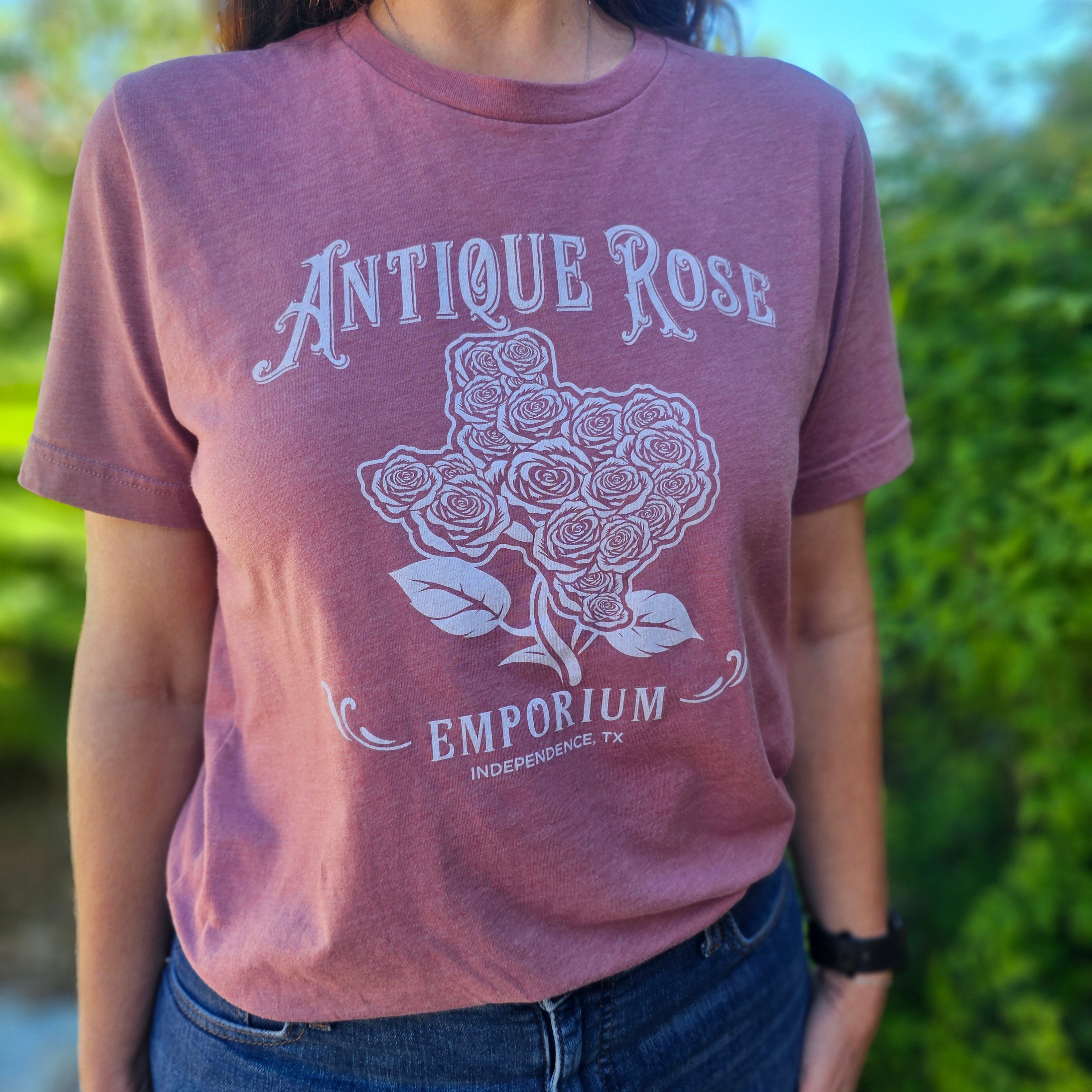 treatürself Rose accent shirt blouse Texas Roses T-Shirt – Antique Rose Emporium