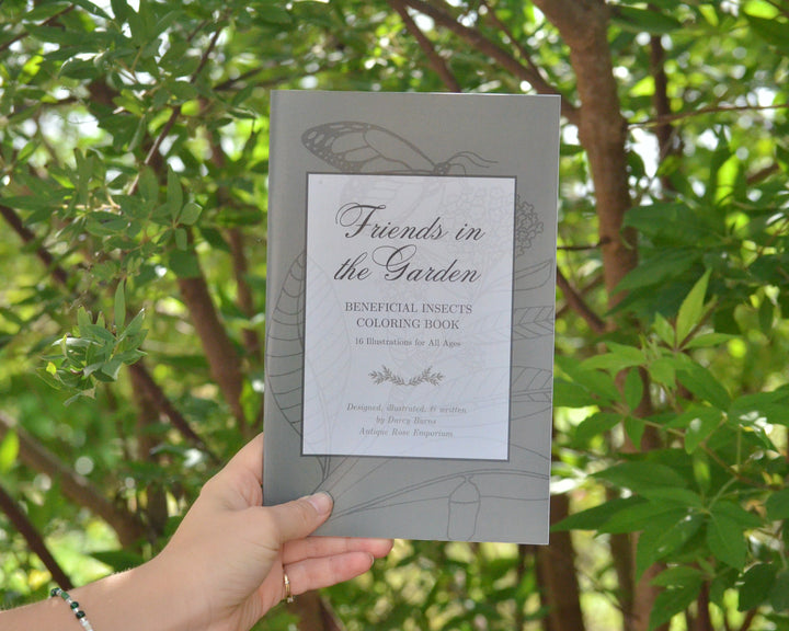 Friends in the Gardens: Beneficial Insects Coloring Book