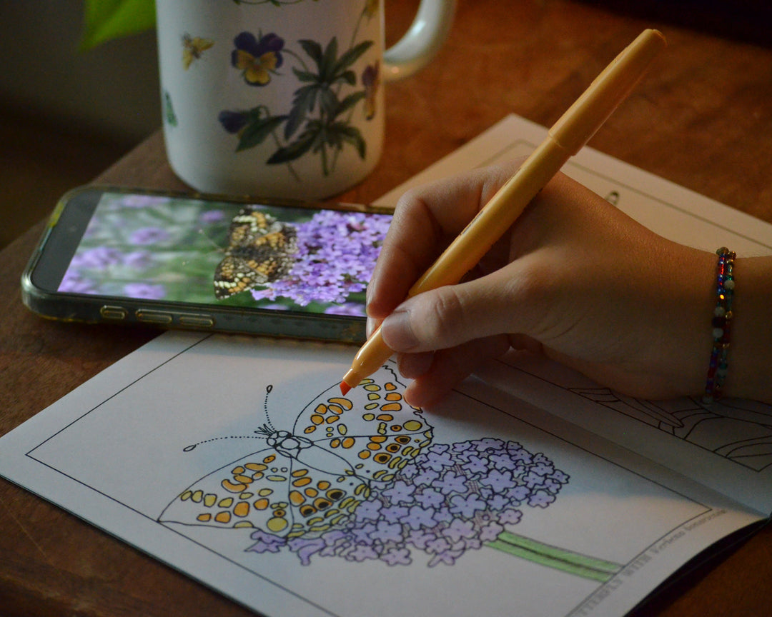 Friends in the Gardens: Beneficial Insects Coloring Book