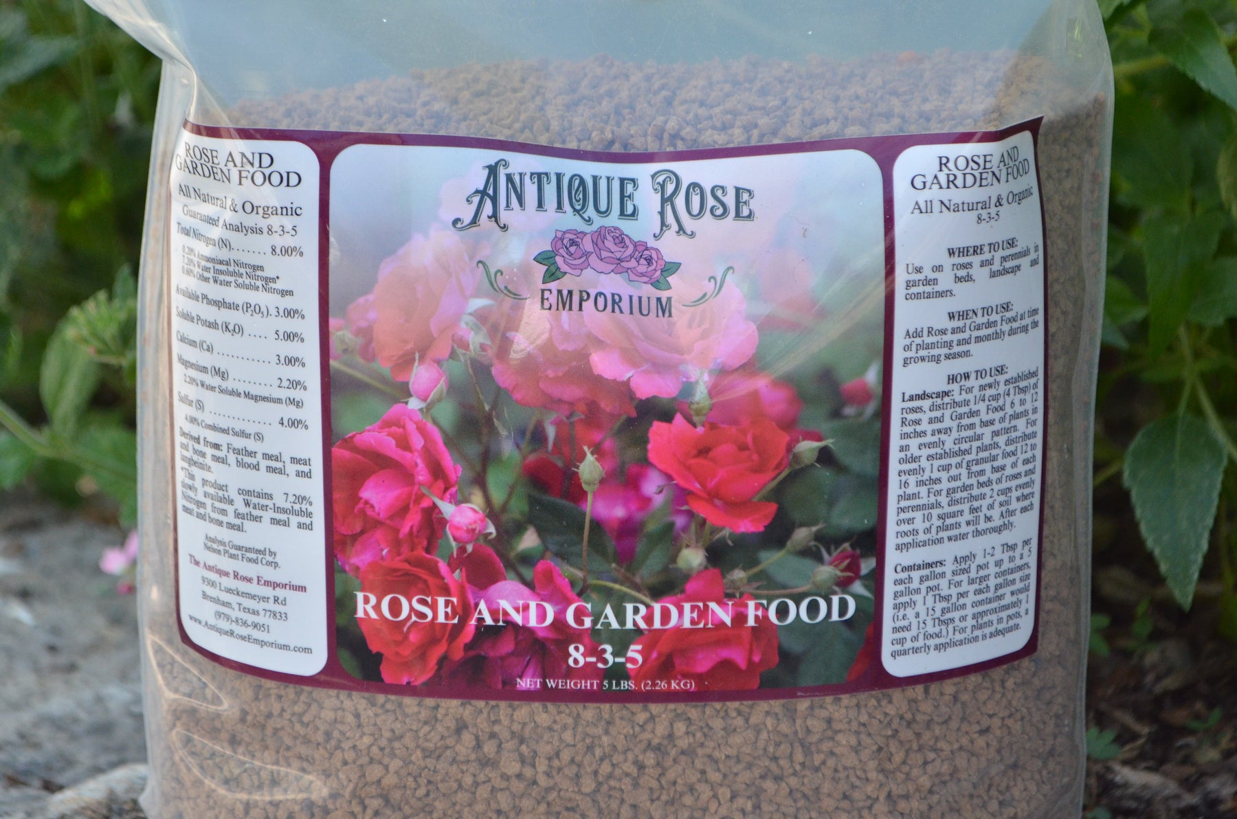 home fertilizer for rose plant 8-3-5 Rose and Garden Food (5 lb) – Antique Rose Emporium